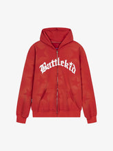Thesupermade Star Letter Print Zipper Hoodie Jacket - 1540